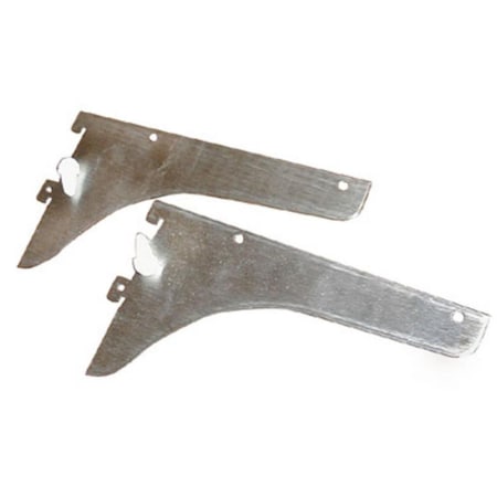 Dendesigns Knape  Vogt  12 In. Shelf Bracket - Stainless Steel DE2979956